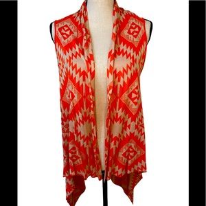 DOLLED UP Geometric Aztec Sweater Vest M